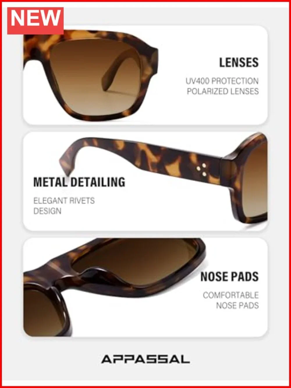Oversized Polarized Aviator Sunglasses UV400 Protection Full Frame